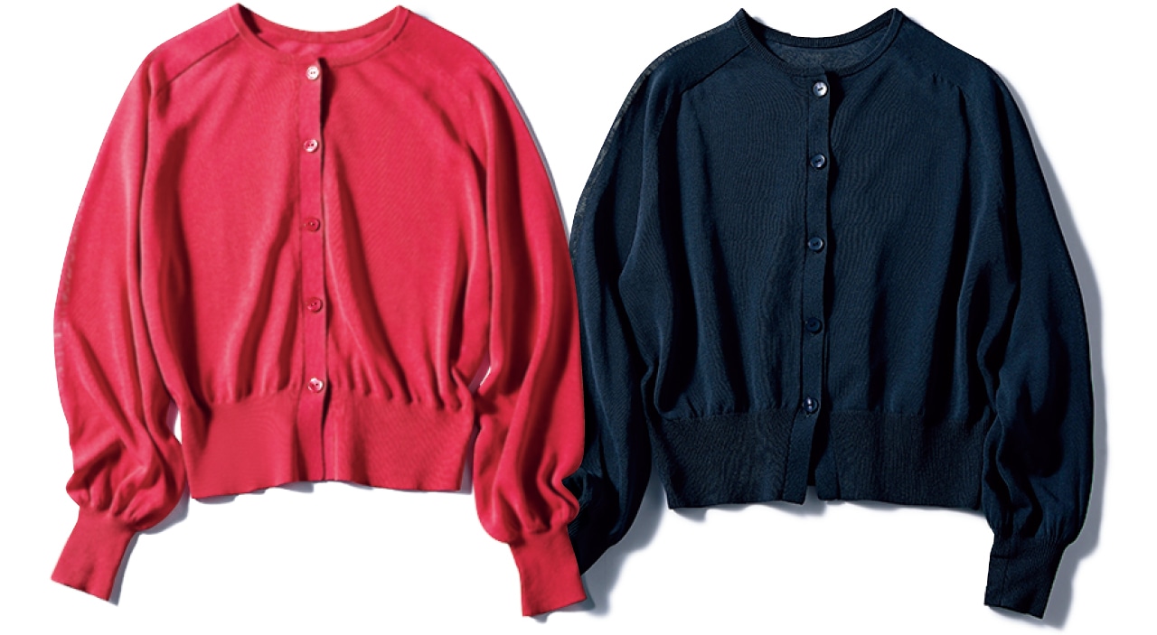 12closet（トゥエルブクローゼット）【洗える】前後２wayシアーカーディガン