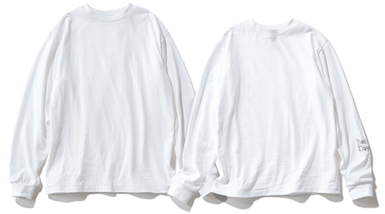 LEE DAYS限定 Americana 〈アメリカーナ〉［洗える］【五明祐子さんコラボ】エンブロイダリーロングスリーブT