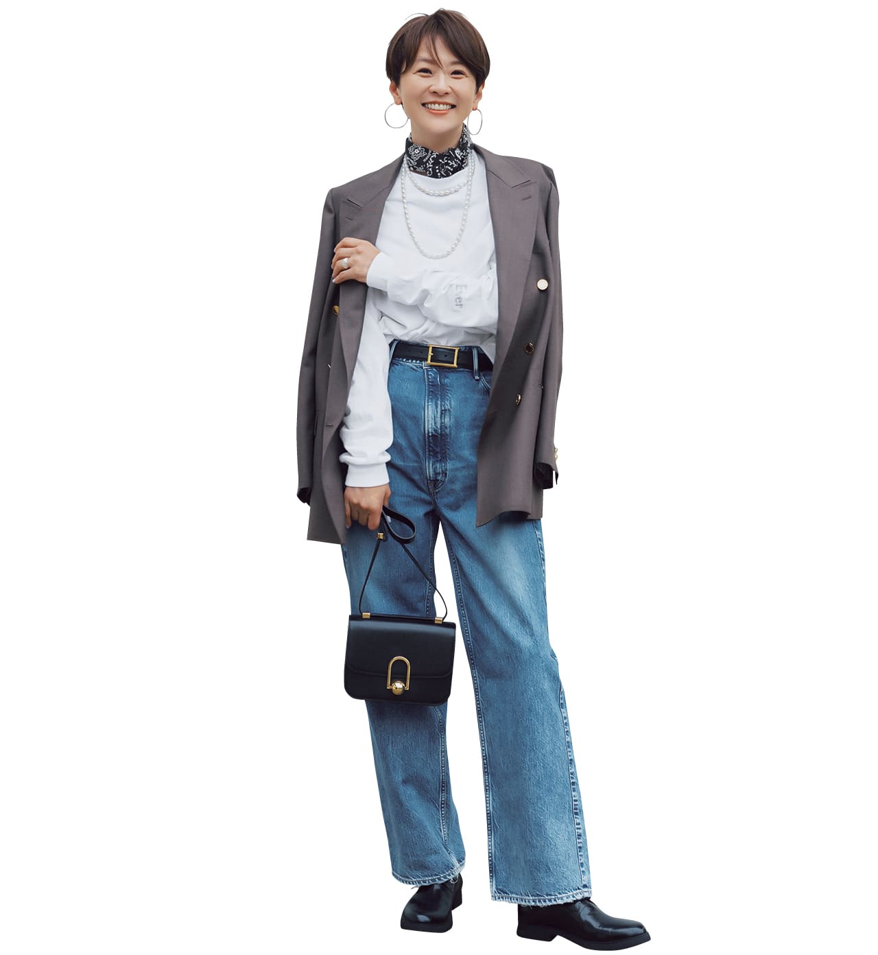 五明祐子さんのLEE DAYS限定 upper hights（アッパーハイツ）【洗える】【五明祐子さんコラボ】THE OLIVIAのコーデ　Arrange for Autumn