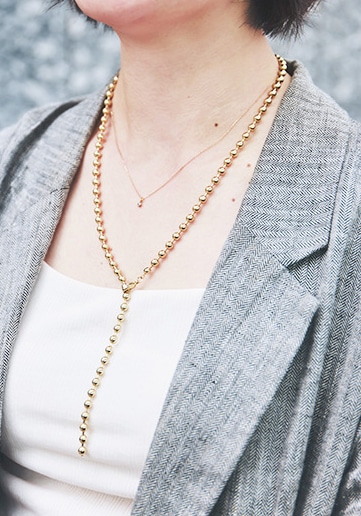 TB おゆうさんのY字ネックレス