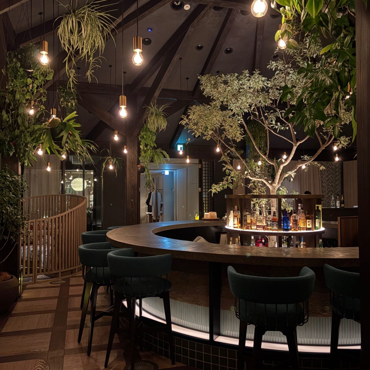 ホテルラウンジ　ふふ軽井沢陽光の風　　50代女友達ホテルステイ