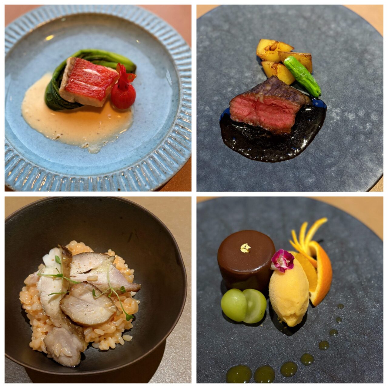 ふふ軽井沢　ジャパニーズフレンチ　2日目夕食