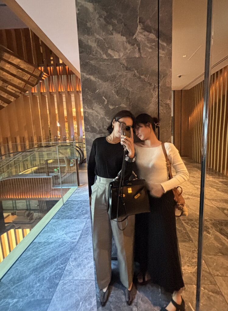 40代ママライター川口ゆかりと娘のリンクコーデ