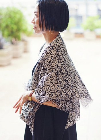 TB こももさんのスカーフコーデ