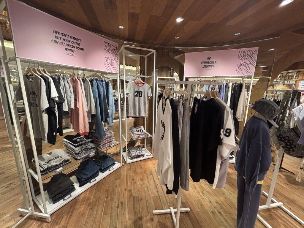 JENNY（ジェニー）伊勢丹新宿店　ポップアップ　内装