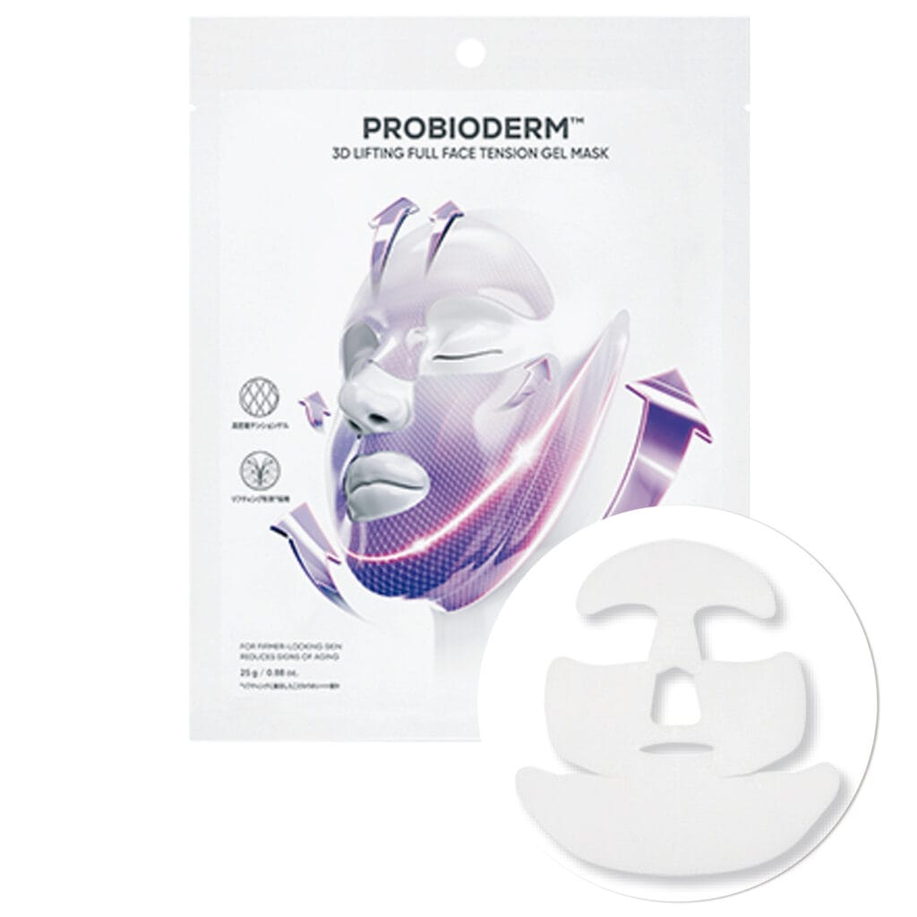 バイオヒールボ
プロバイオダームTM３Dリフティング フルフェイス輪郭マスク　1枚￥660