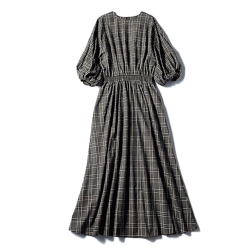 12closet
【コラボ】【洗える】撥水チェックワンピース