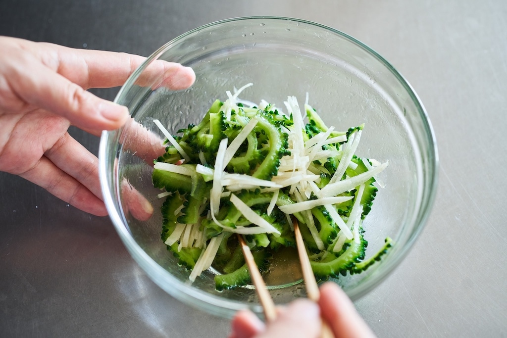 榎本美沙さん　ゴーヤと新生姜のマリネ