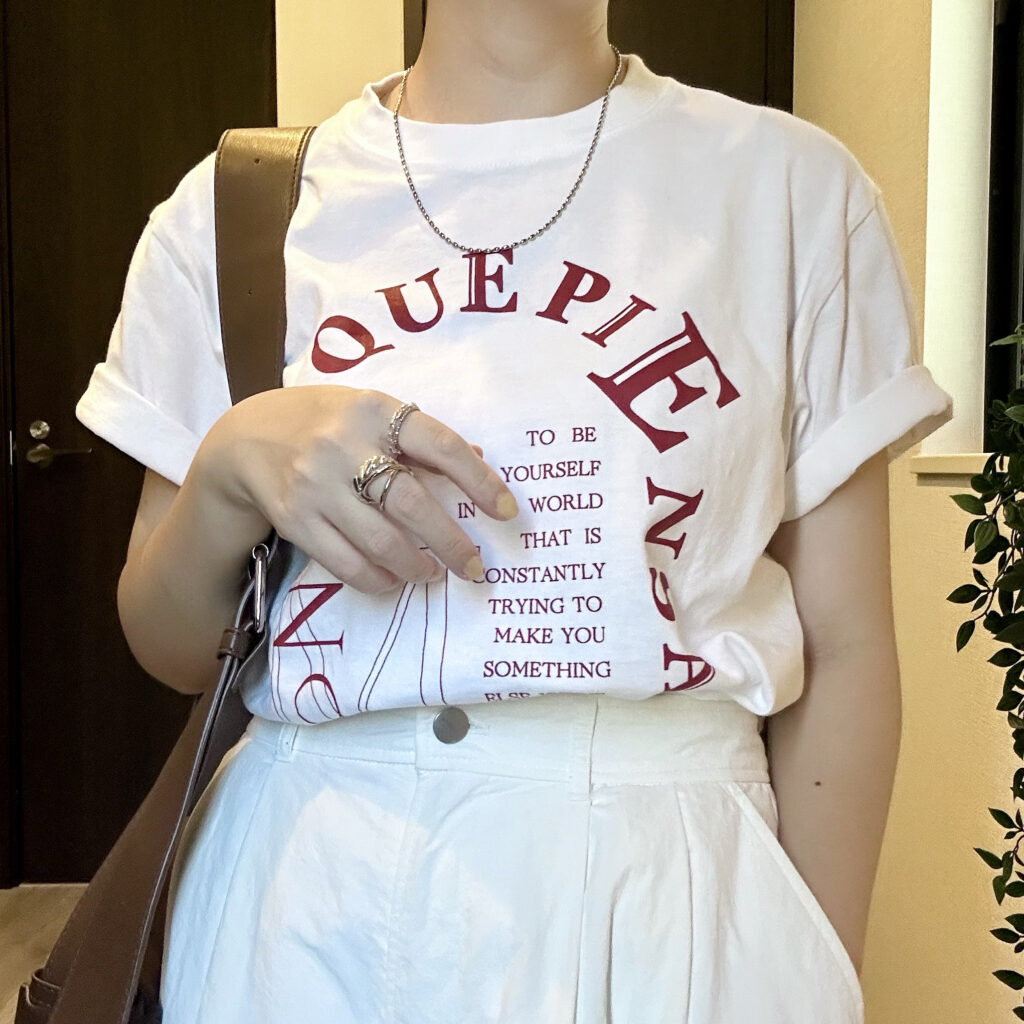 【8月上旬】30代ママの夏コーデ3days | ロゴTシャツとスカートコーデ