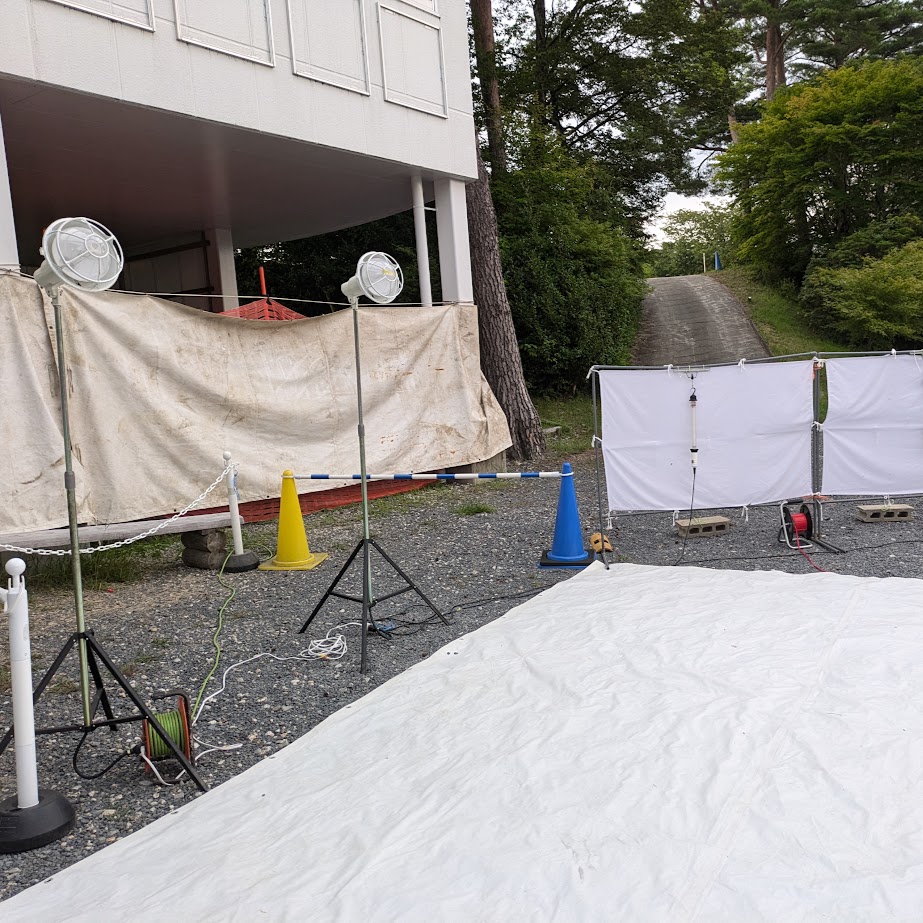 ライトトラップ　旭高原元気村　昆虫