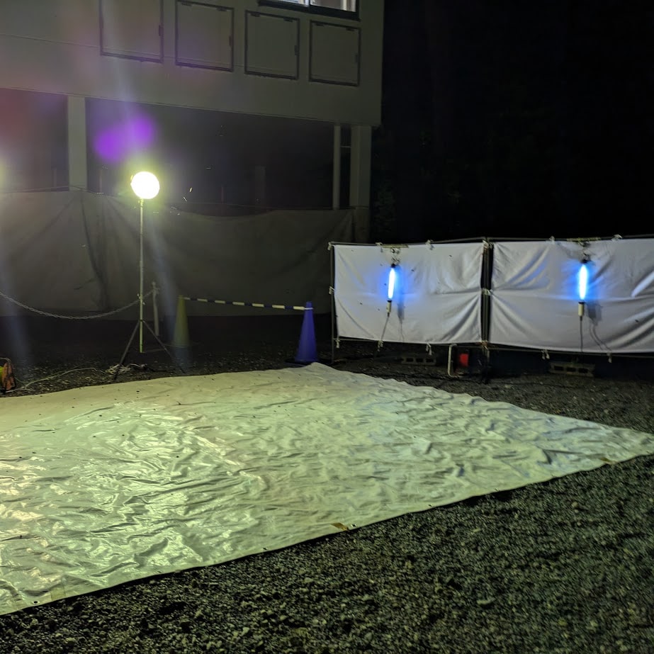 ライトトラップ　昆虫採集　旭高原元気村