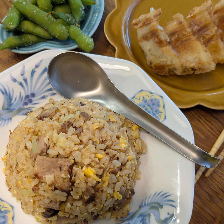 チャーハン定食　おひるごはん　夏休み