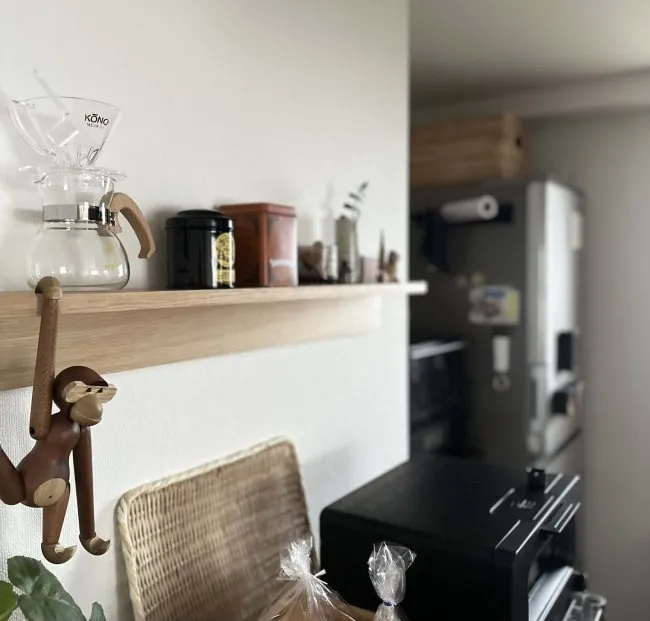 無印良品　壁に付けられる家具棚　キッチン収納