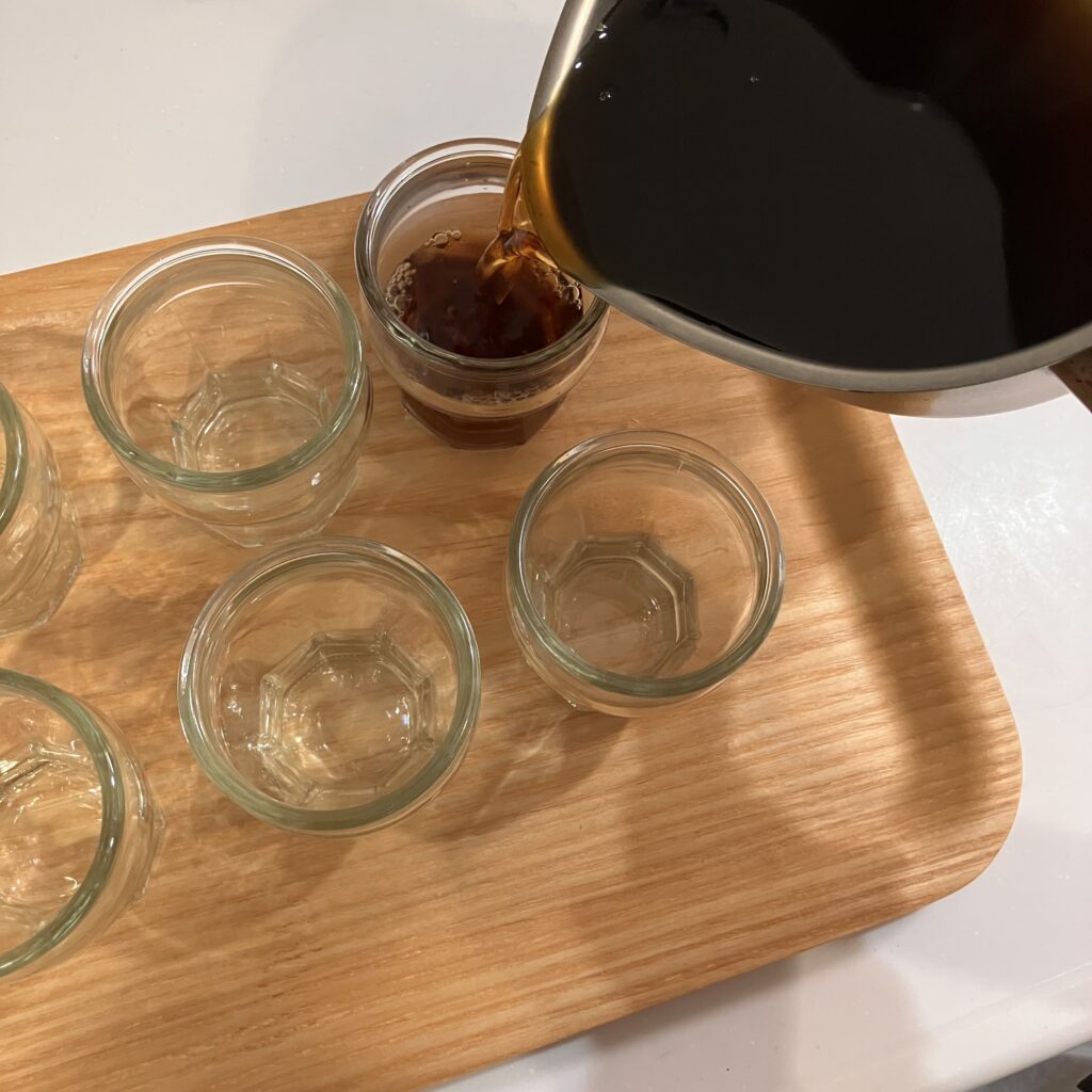 おやつ作り　コーヒーゼリー