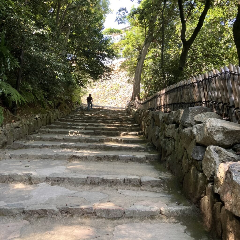 彦根城　石段