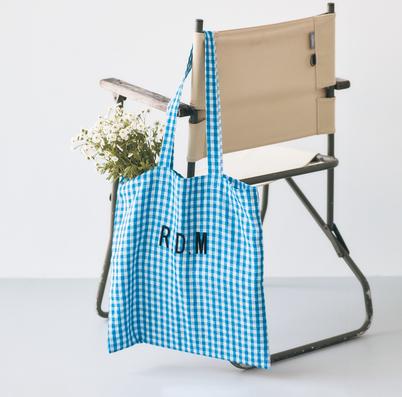 LEE限定 R&D.M.Co-（アールアンドディーエムコー）【洗える】【石上美津江さん別注】R.D.M EMBROIDERY TOTE BAG