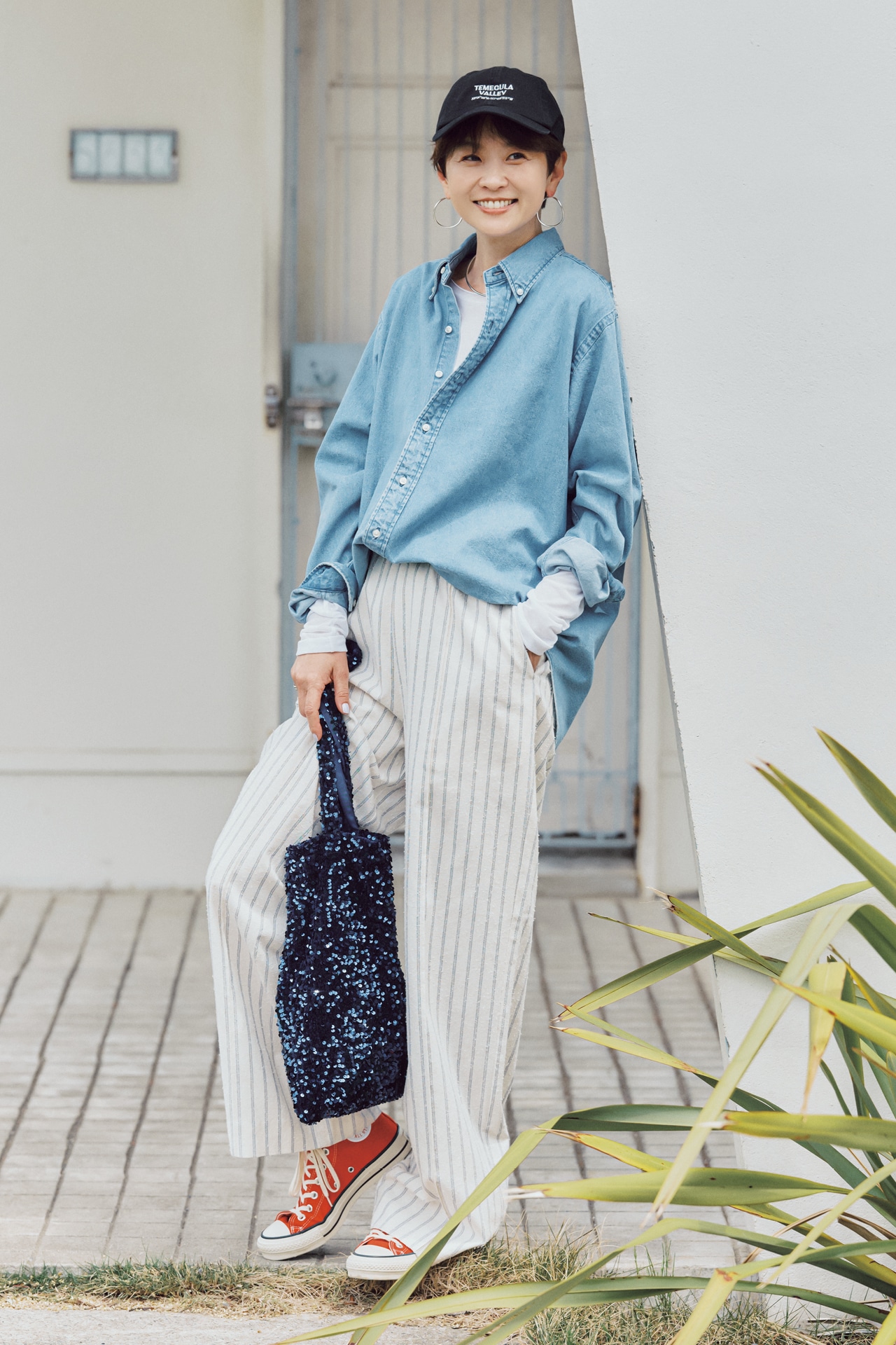 五明祐子さんのYLÈVE（イレーヴ）【洗える】【五明祐子さんセレクト】COTTON SUPER HIGH-TWISTED BIO P/Oのコーデ