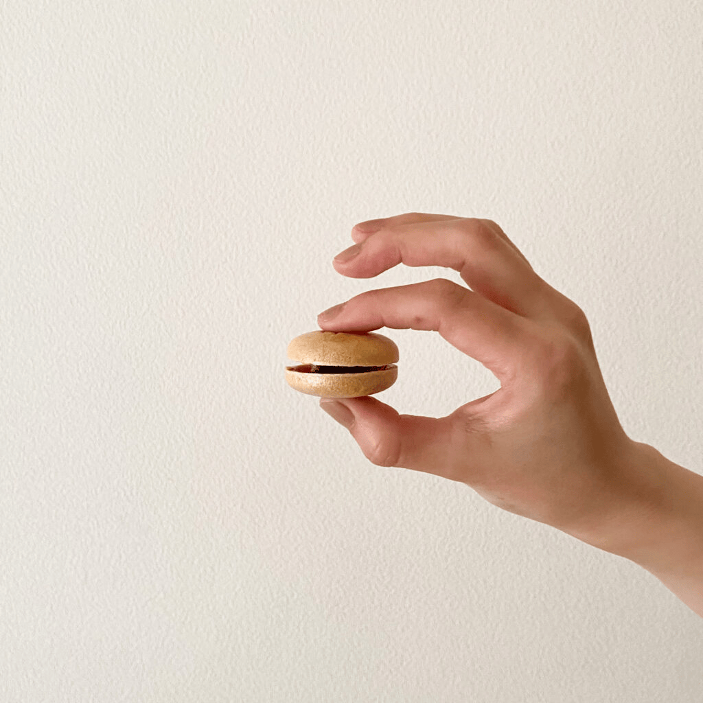 ぶどうのたね「豆たん」挟んだところ