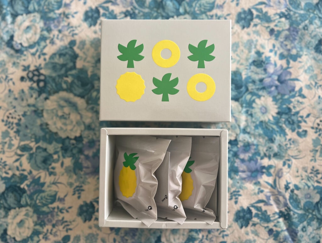 newQ「ニューキュータルト」箱を開けたところ