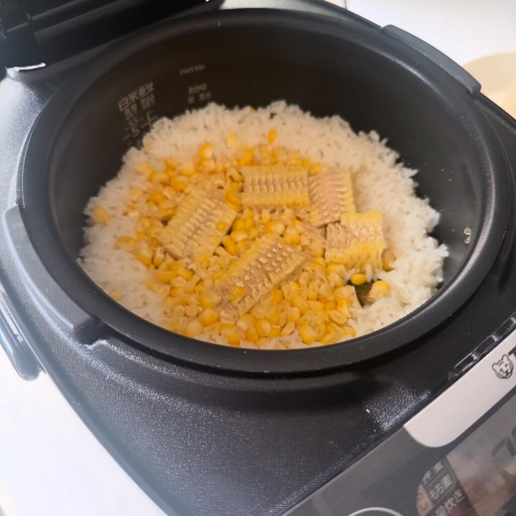 LEEレシピ 塩麹とうもろこしご飯