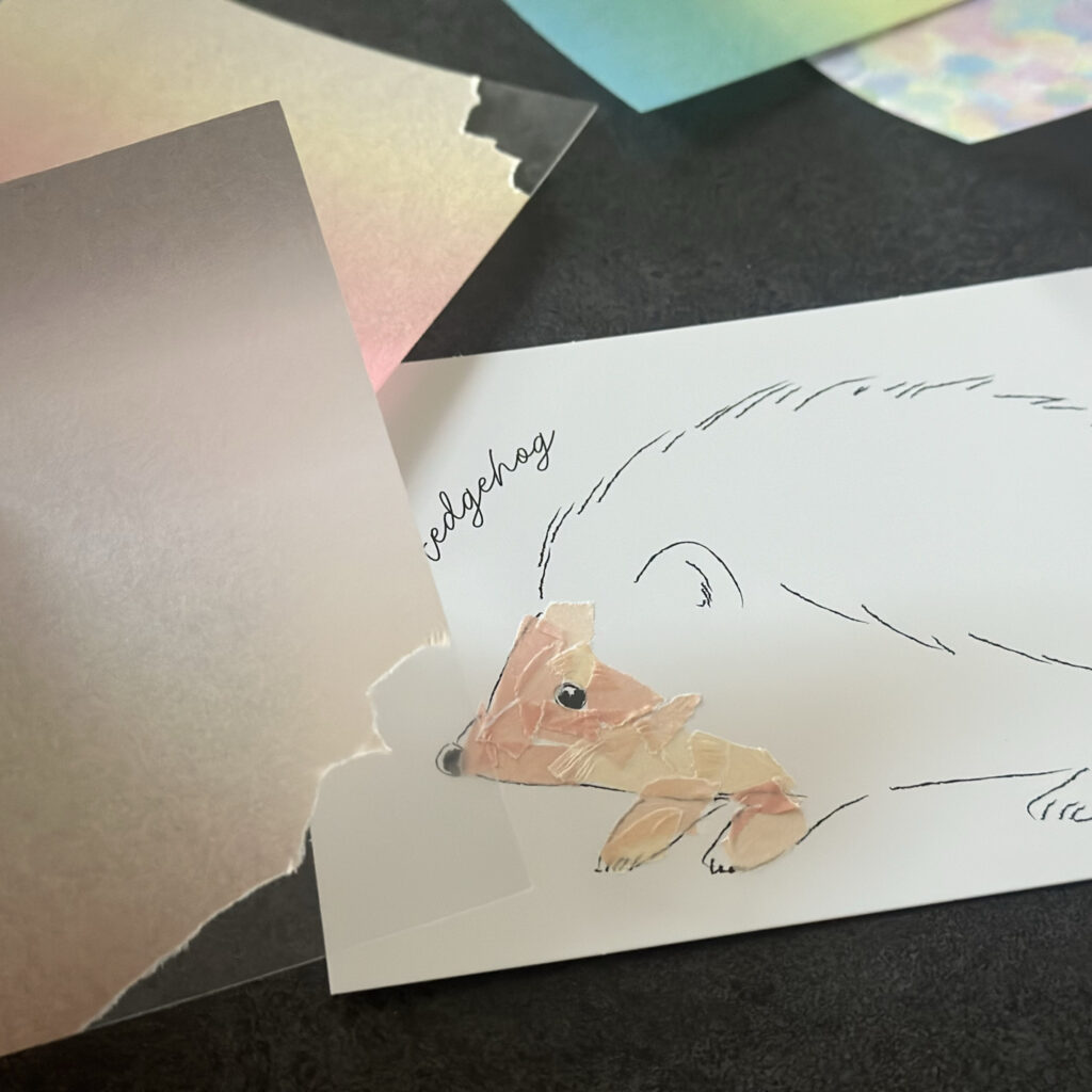 【100均･セリア】シールちぎり絵