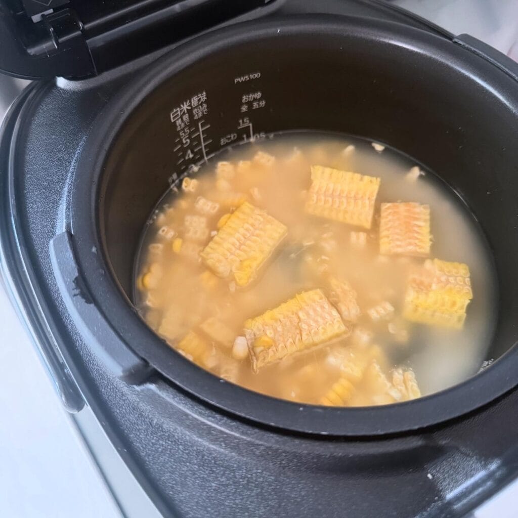 LEEレシピ 塩麹とうもろこしご飯