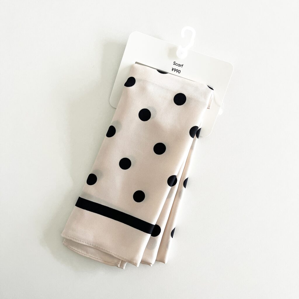 GU スカーフ　ドット