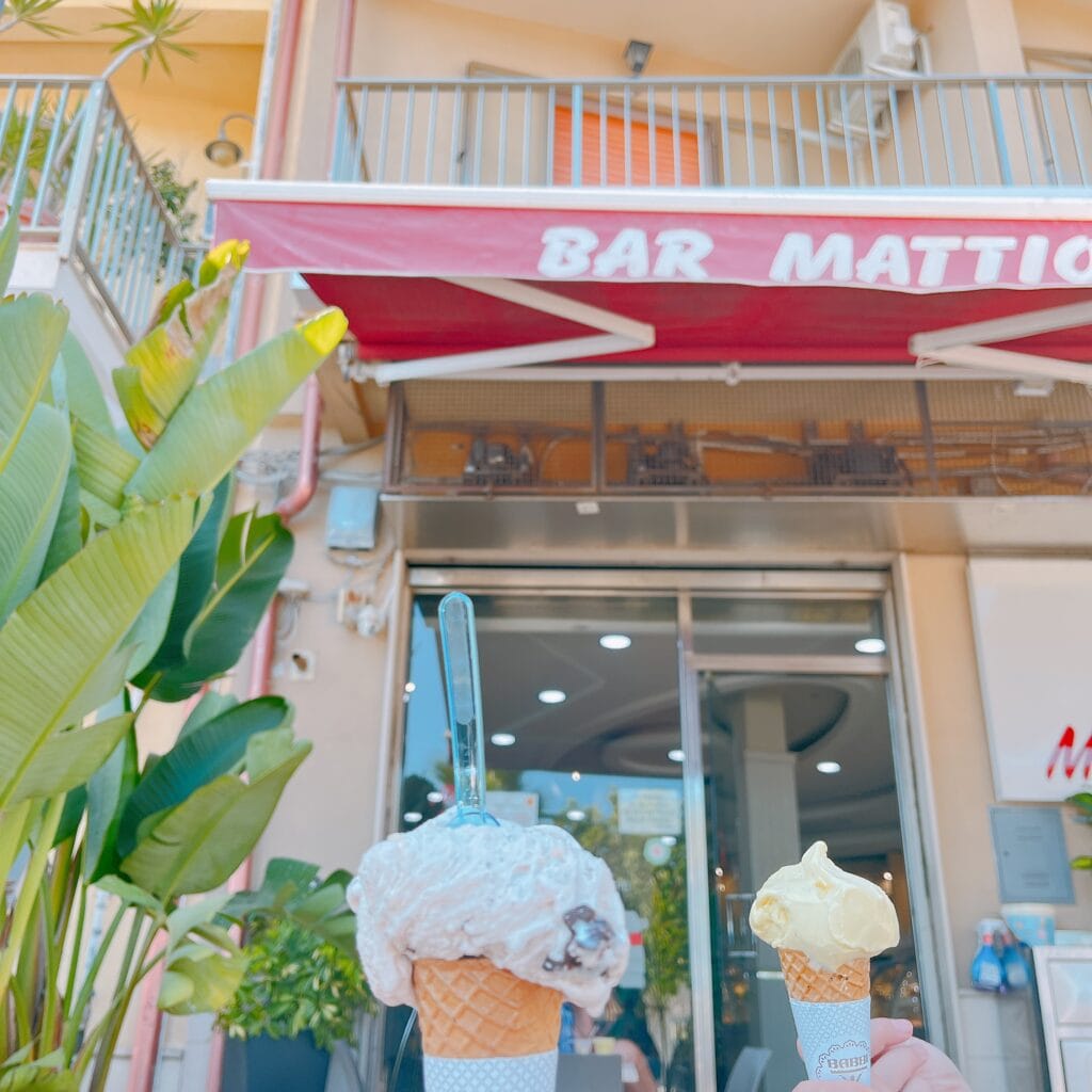 イタリア　シチリア　ジェラート