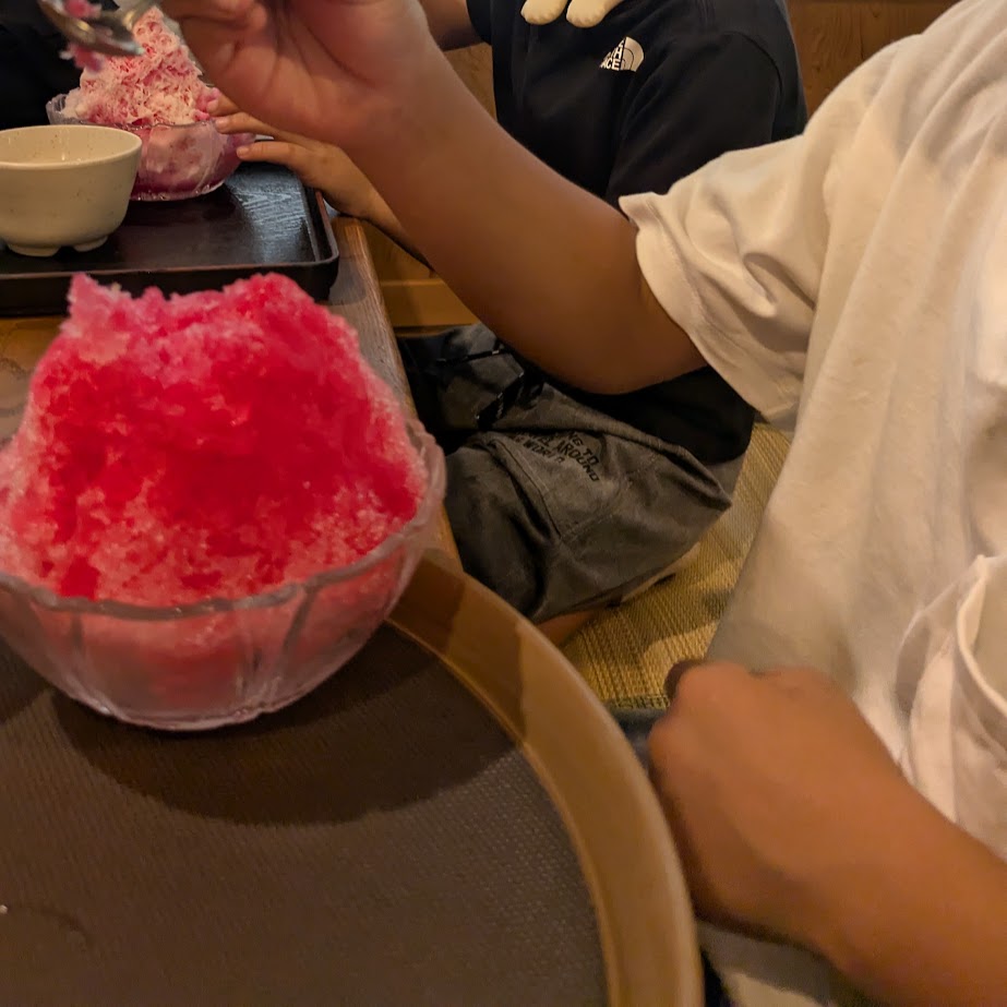 かきごおり　夏休み　足助町