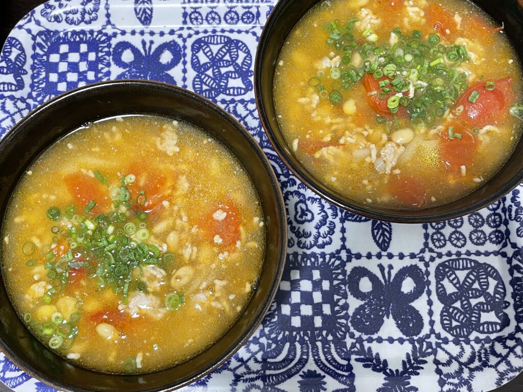 長谷川あかりさんのレシピ「豚ひき肉と納豆のピリ辛あんかけうどん」を40代主婦が作ってみた写真