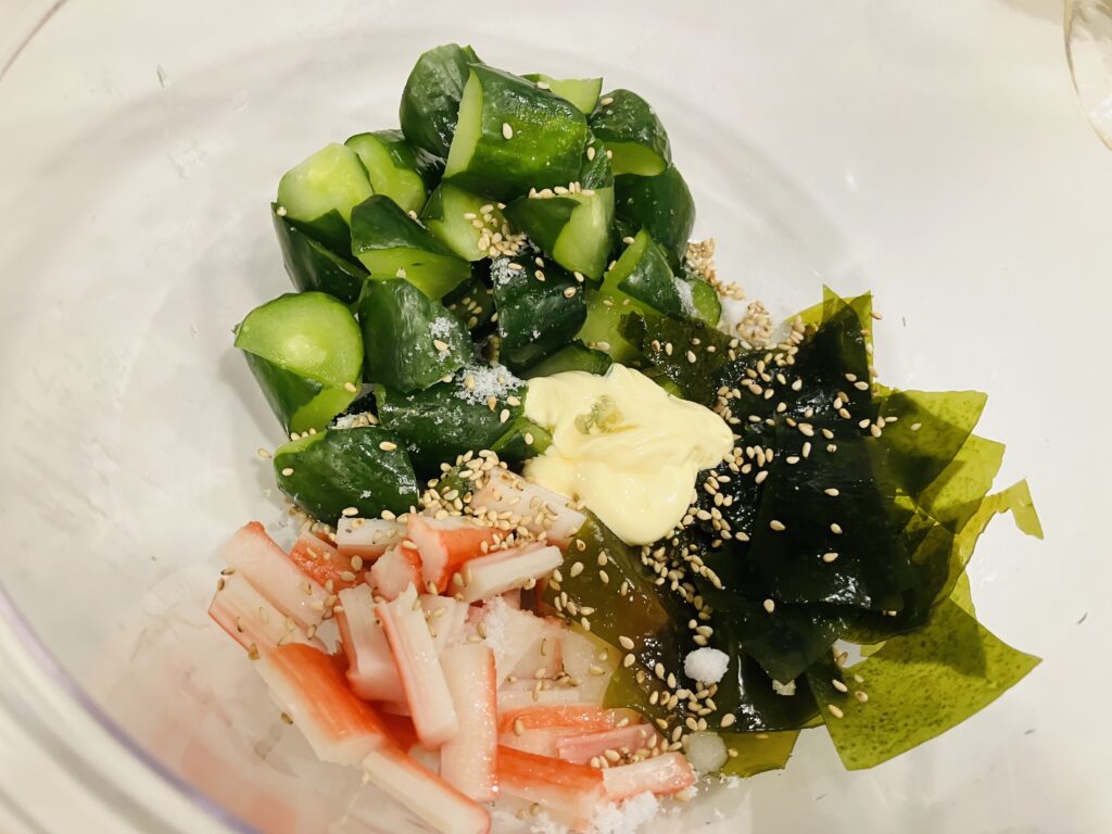 きゅうりサラダ
マヨネーズ