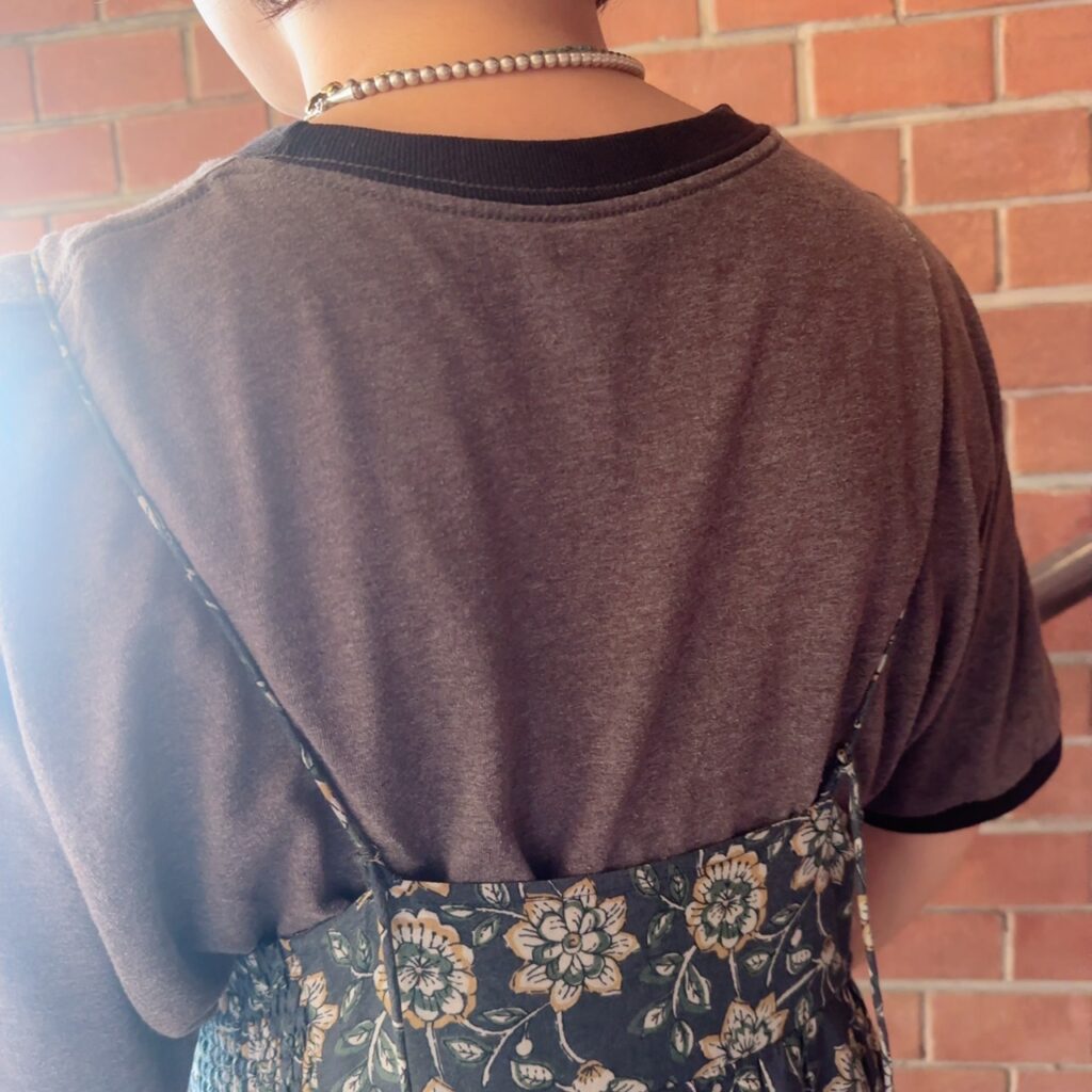 スタイリスト徳永千夏さん studio CLIP（スタジョクリップ）　花柄キャミソールワンピース　ストラップが調整しやすい