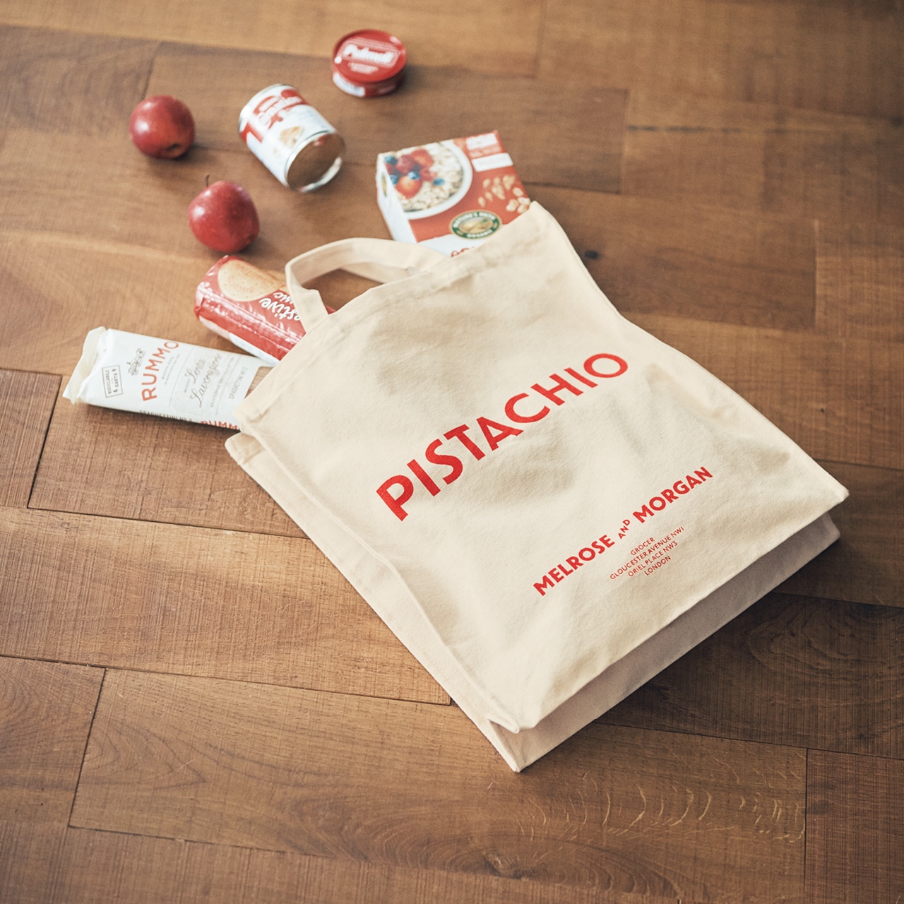 MELROSE AND MORGAN（メルローズ アンド モーガン）キャンバストートバッグ／ショートハンドル