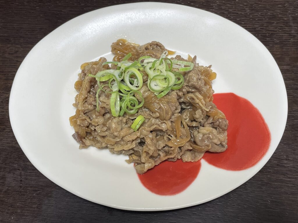 コウケンテツさんのレシピ「とろとろ玉ねぎと牛肉のしょうゆ炒め」で40代主婦が作ってみた写真。