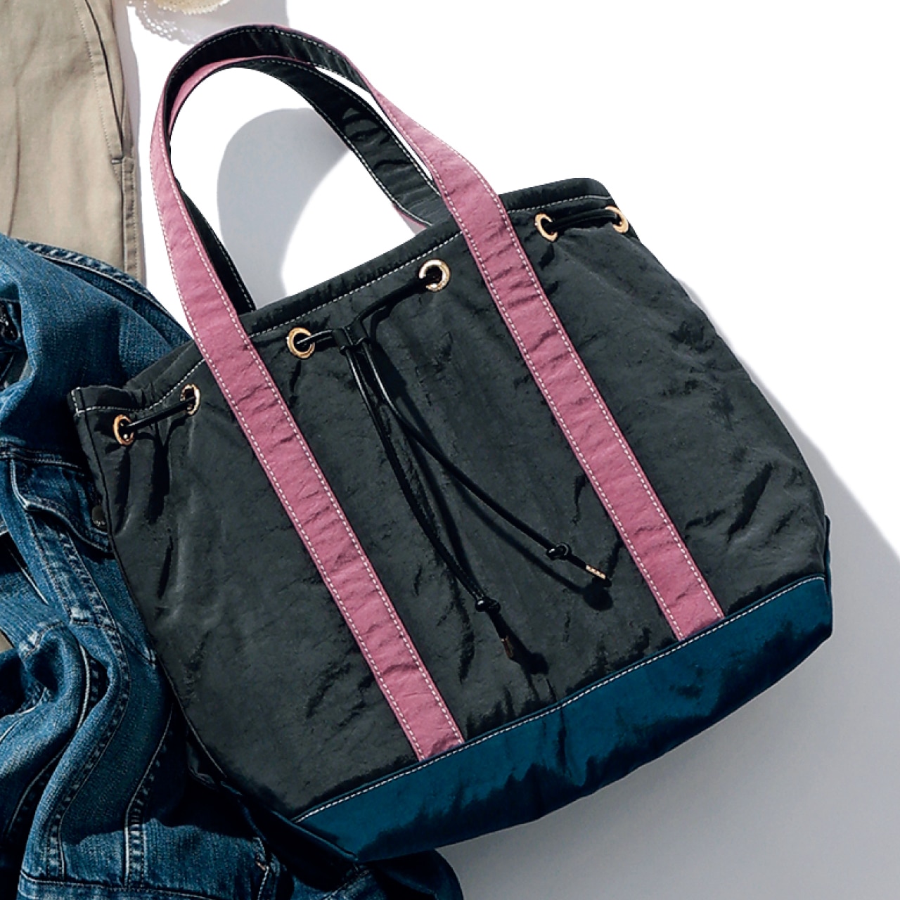 LEE DAYS限定 sita parantica（シータパランティカ）TOTE-NYLT-M 【LEE別注】Charcoal