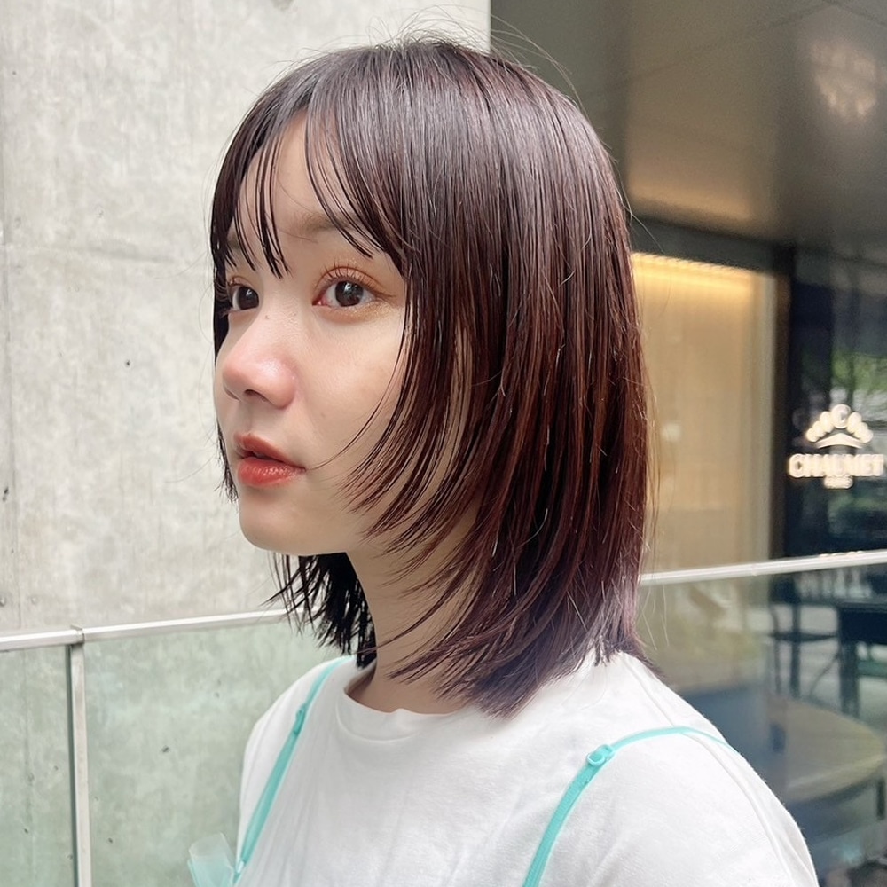 小顔効果と抜け感がたっぷり詰まったマルチボブ　アザーカット01