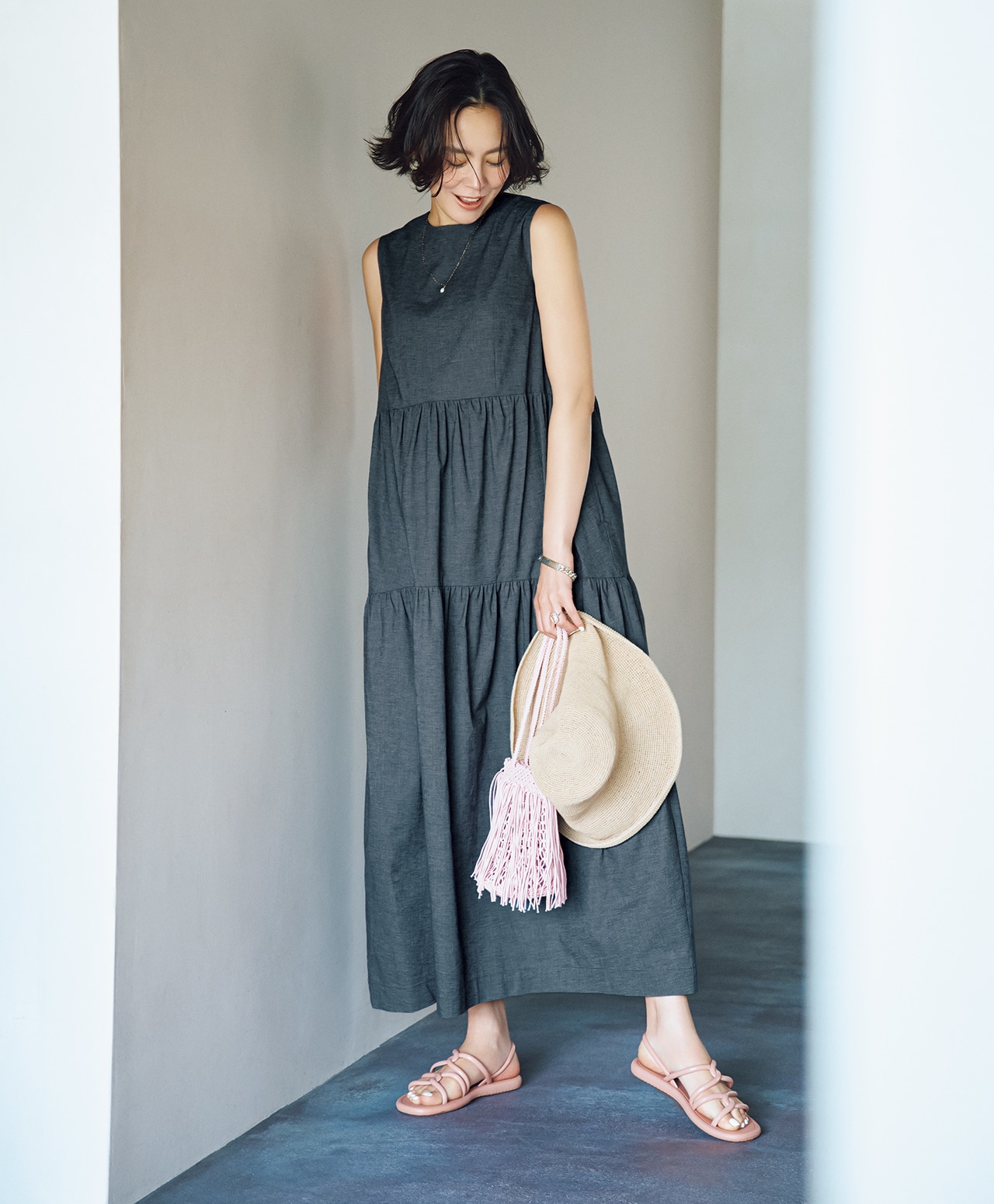 明日なに着る0818　モデル／浅見れいな