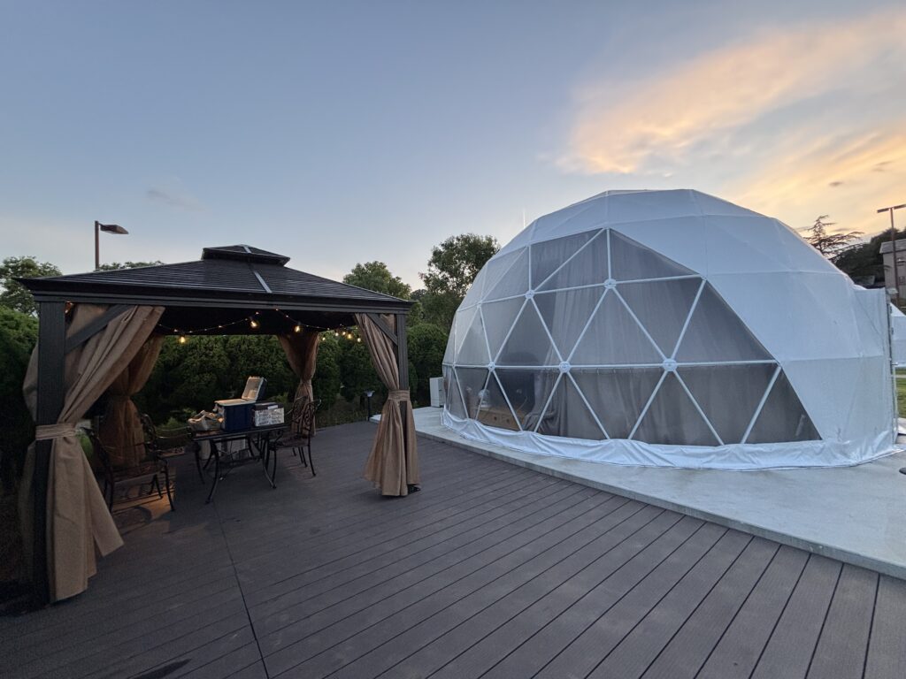 UE GARDEN RESORT　グランピング棟外観