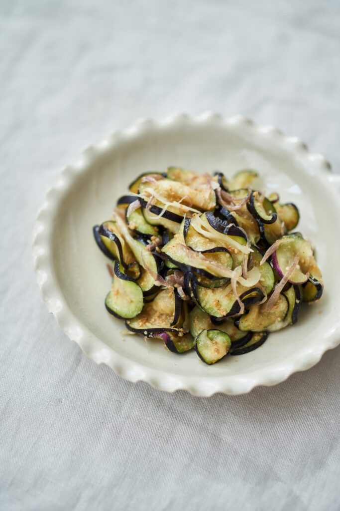 榎本美沙さん　なすとみょうがのナムル