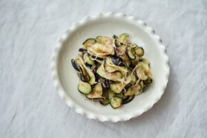 榎本美沙さん　なすとみょうがのナムル