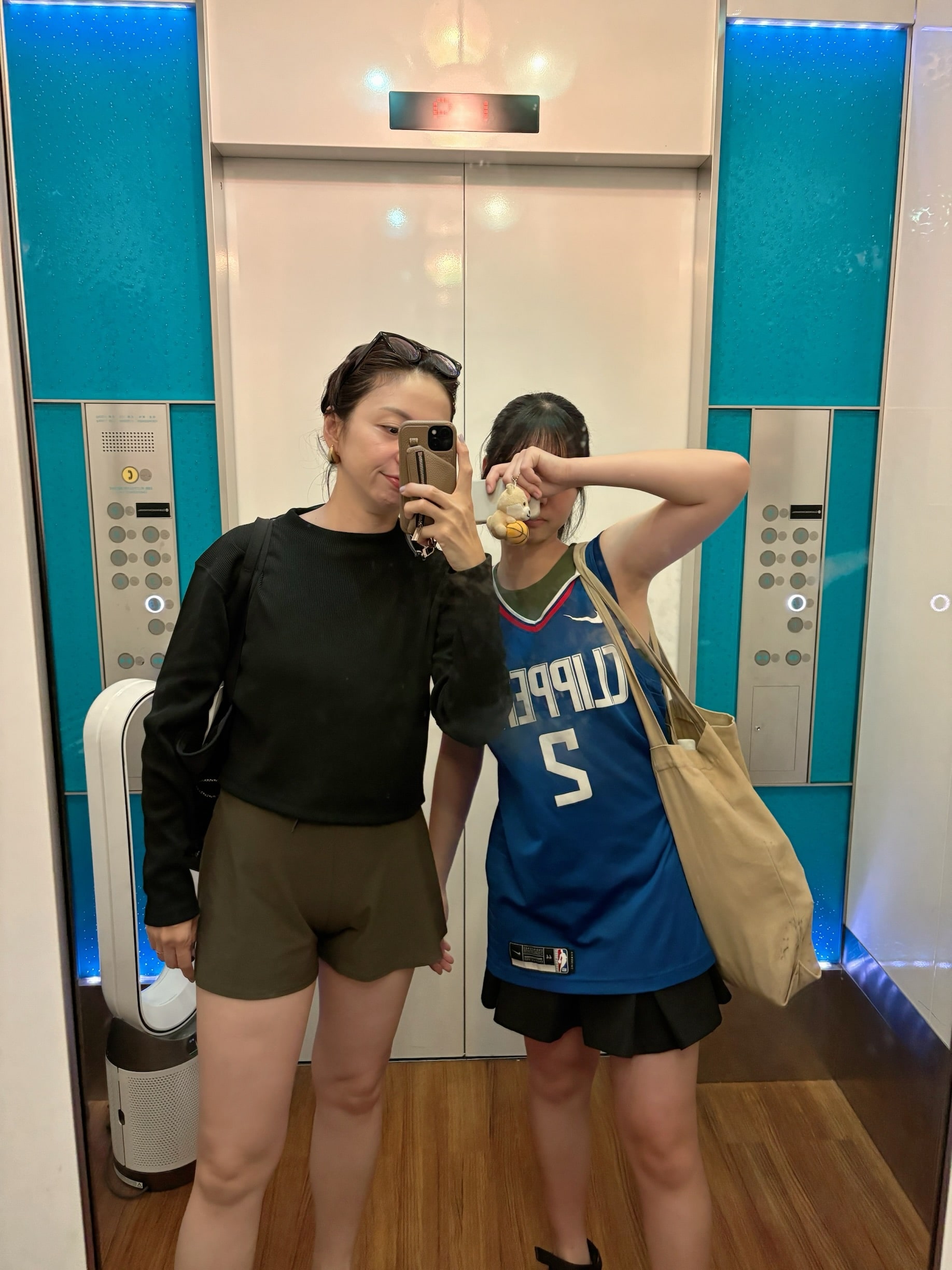 沖縄旅行の母娘コーデ