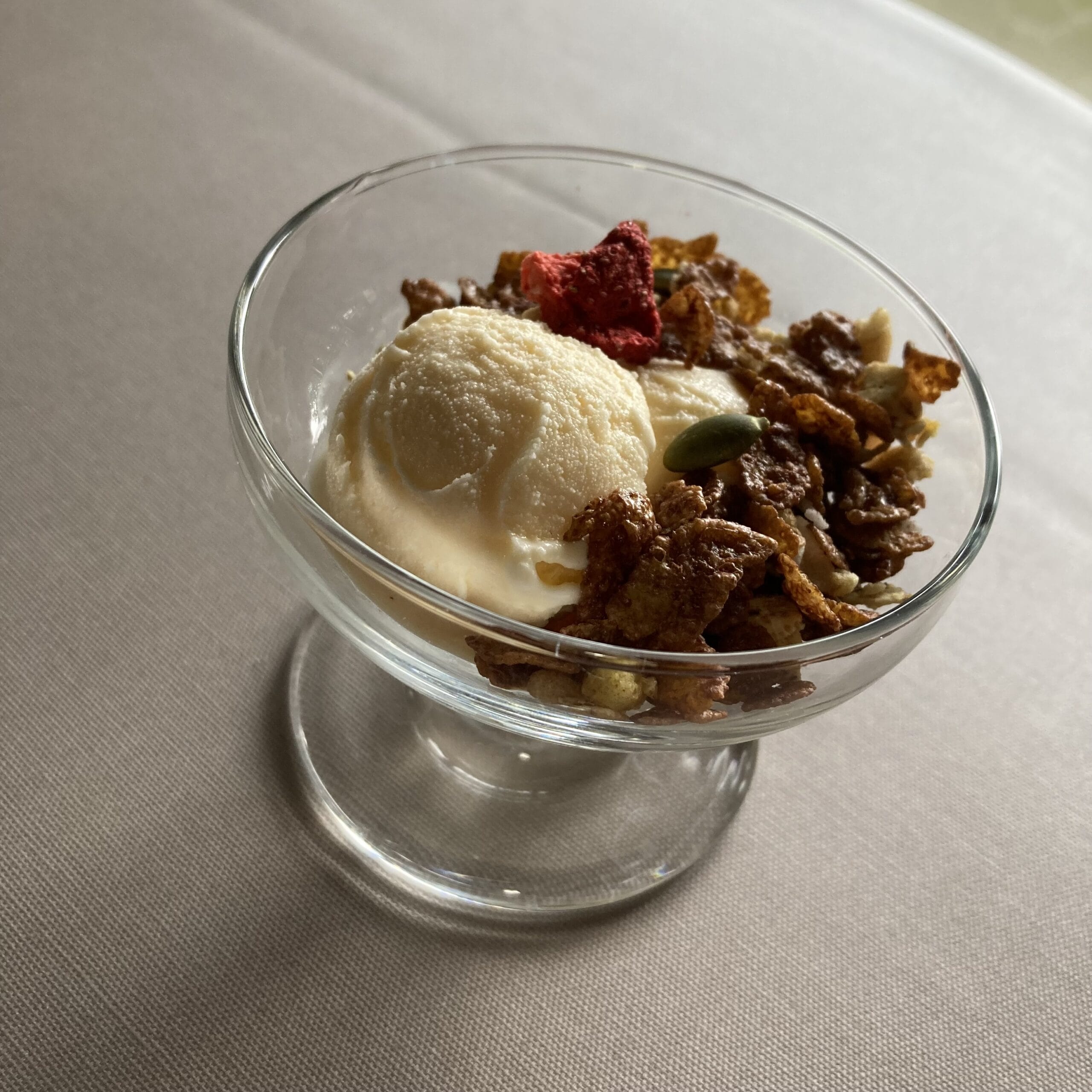 アイスクリームと一緒に