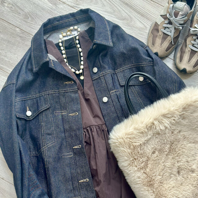 MAQWEL(マクウェル)のソフトタフタワンピース