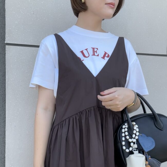 MAQWEL(マクウェル)のソフトタフタワンピース