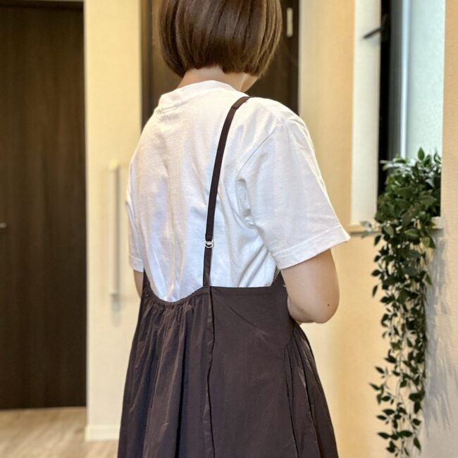 MAQWEL(マクウェル)のソフトタフタワンピース