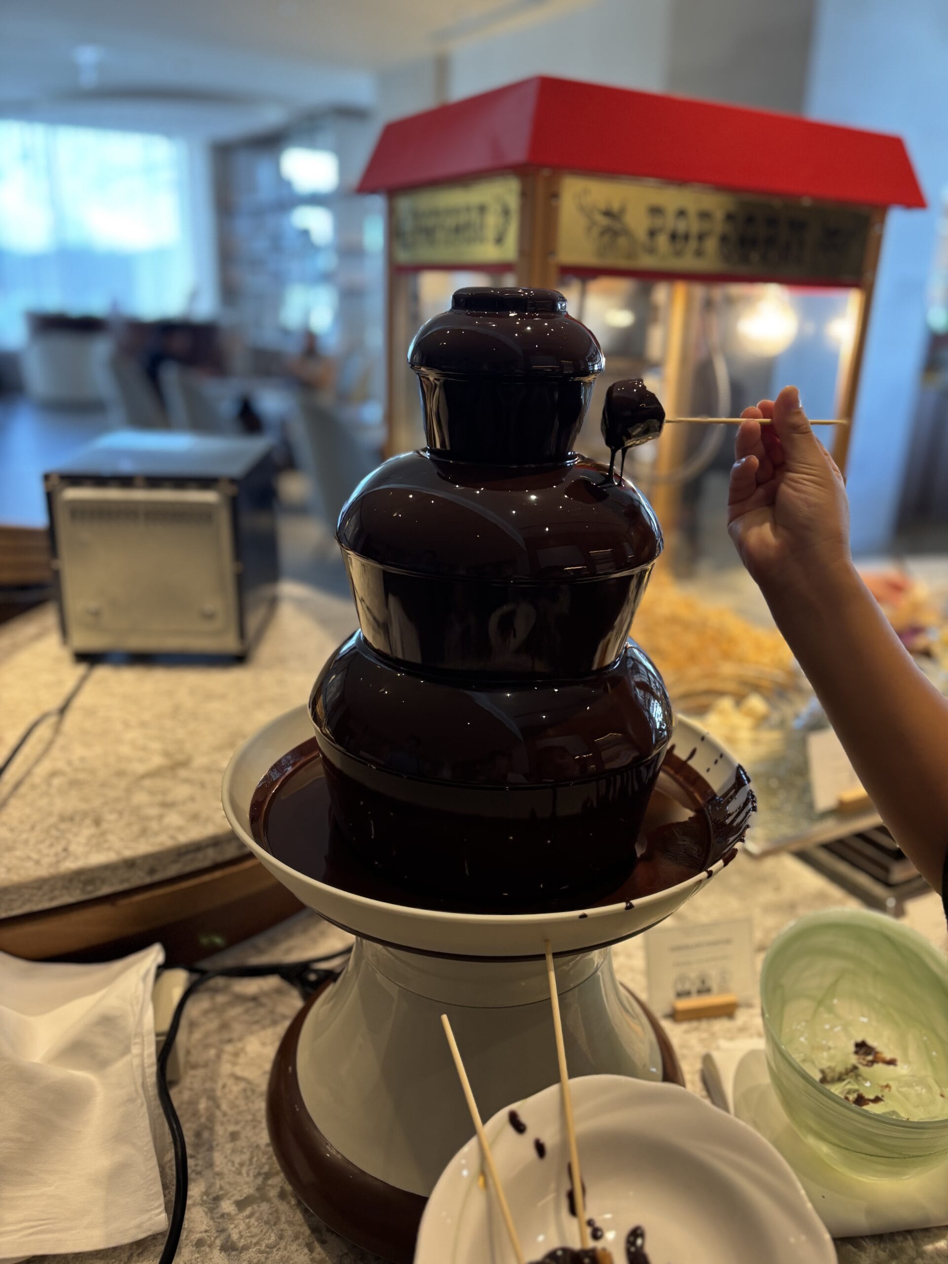 ANAインターコンチネンタル 万座ビーチリゾート　クラブラウンジのチョコフォンデュ