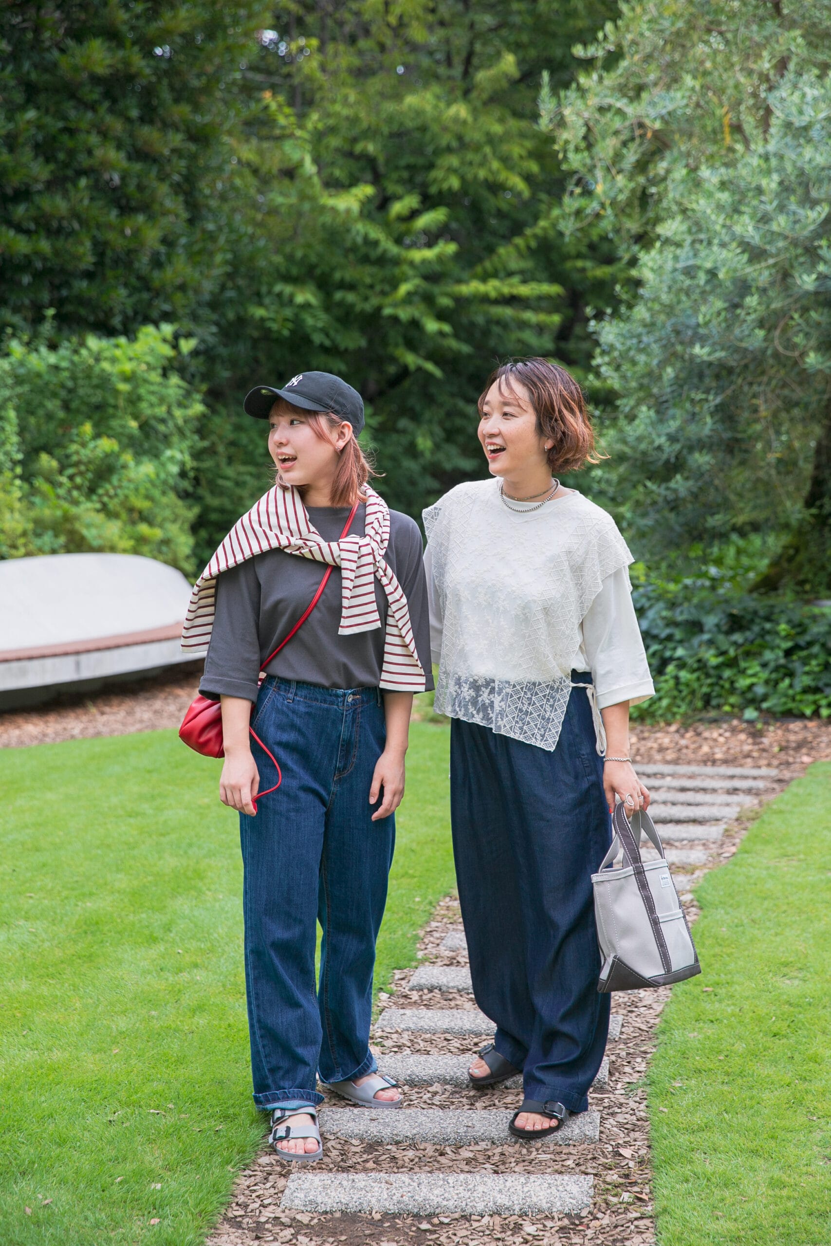 アーバンリサーチ ドアーズ イクスピアリ店　スタイリスト徳永千夏さんが親子で来店　長女とリンクコーデ