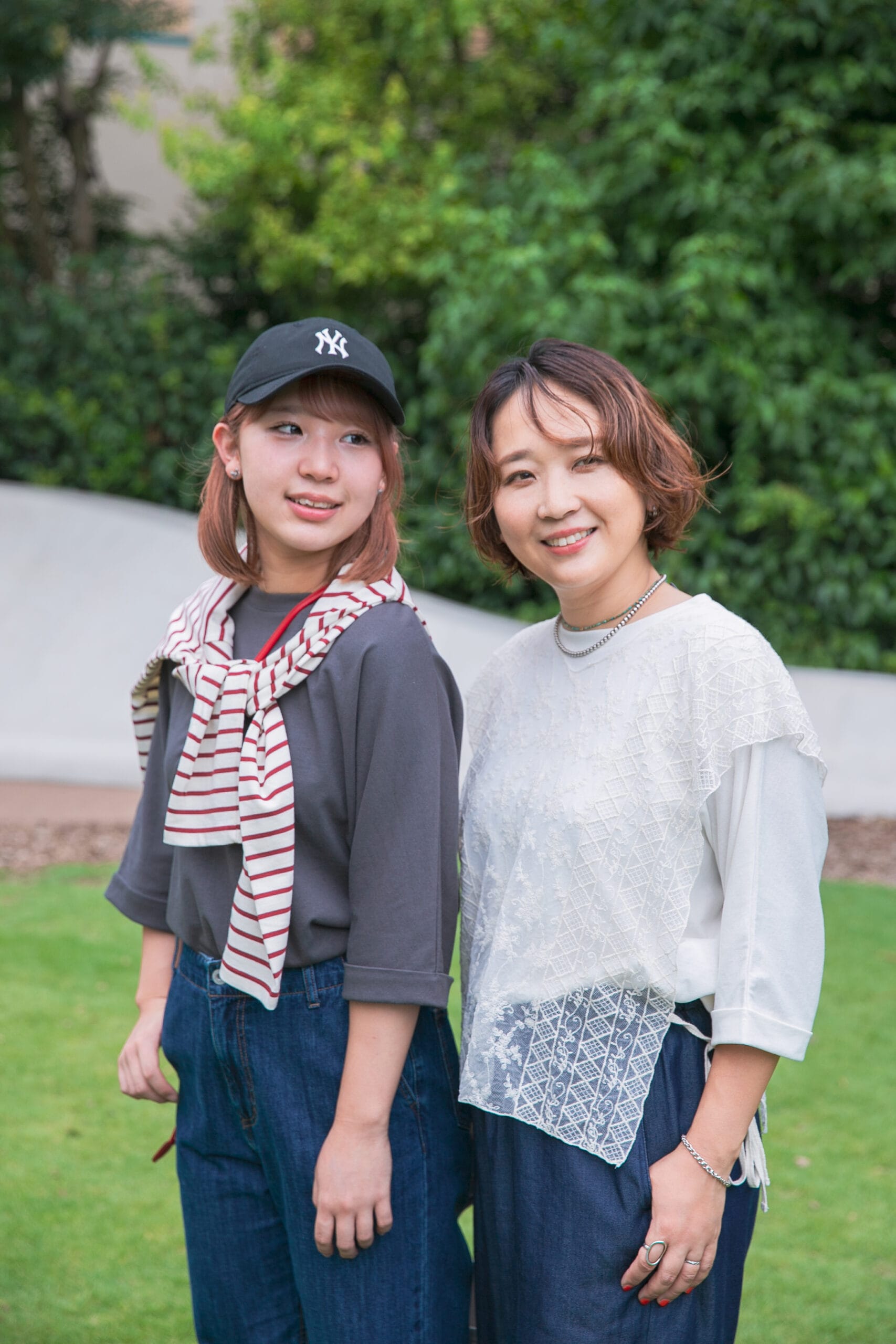 アーバンリサーチ ドアーズ イクスピアリ店　スタイリスト徳永千夏さんが親子で来店　次女とリンクコーデ