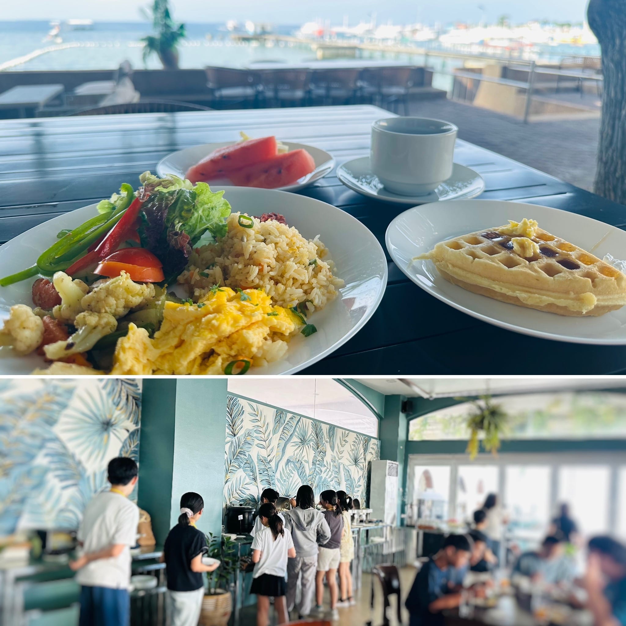 朝ごはんの様子