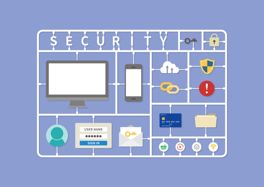 不正アクセス抑制　セキュリティ対策のイメージ
